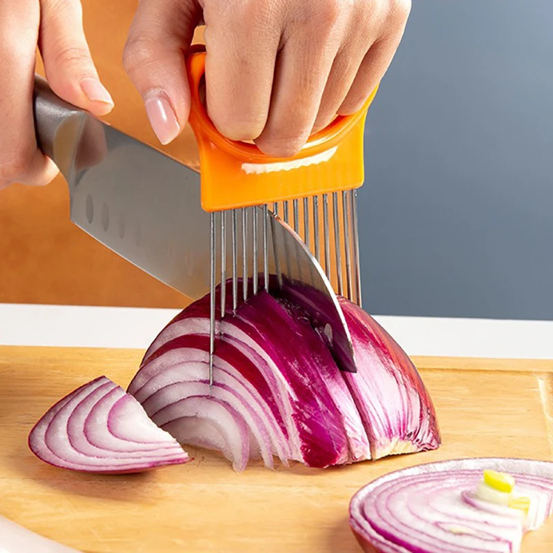 Onion Holder Slicer - Supporto Colorato per Affettare Cipolle, Utensile