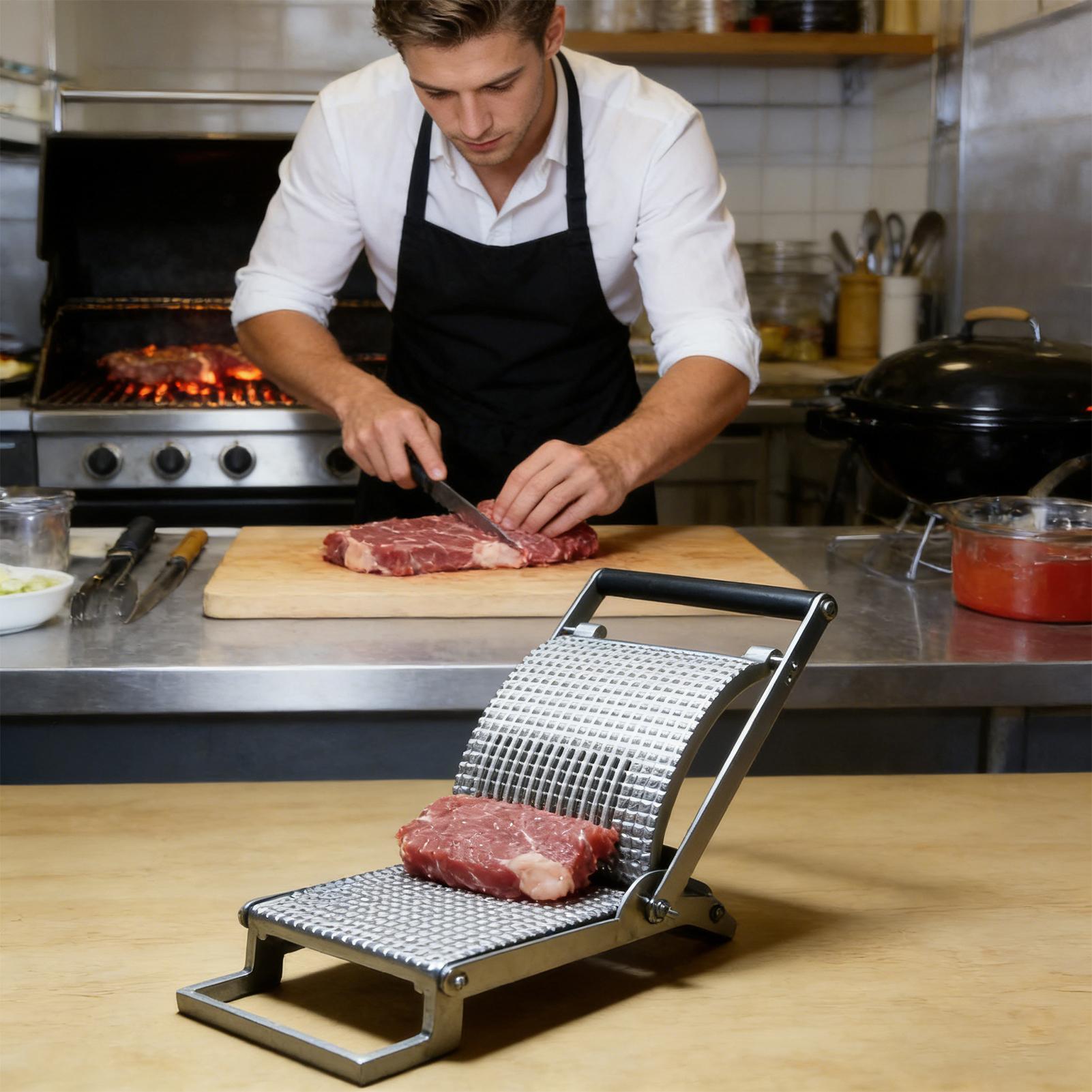 Meal Prep With Chicken - Tenderizzatore per Carne in Acciaio Inox,