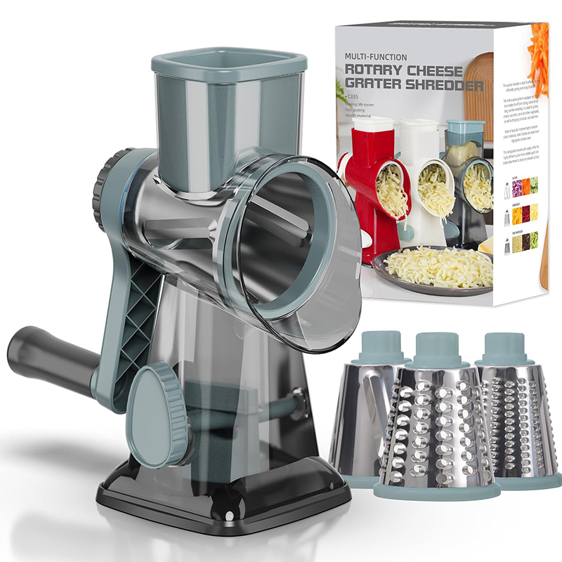 Onion Holder Slicer - LMETJMA Grattugia Rotante 3 in 1