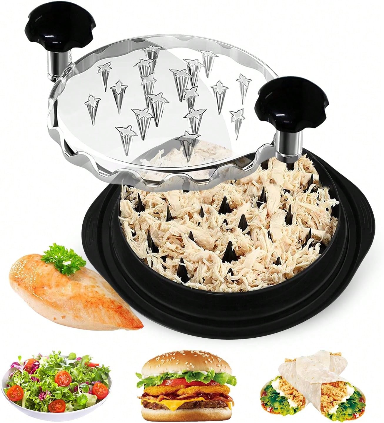 Meal Prep Chef - Sfilacciatrice Manuale Ergonomica Chefy per Pollo,