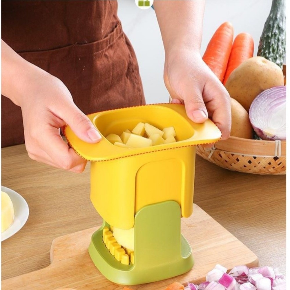 Meal Prep With Potatoes - Tritatutto Multifunzione Manuale a Pressione, Affettatrice