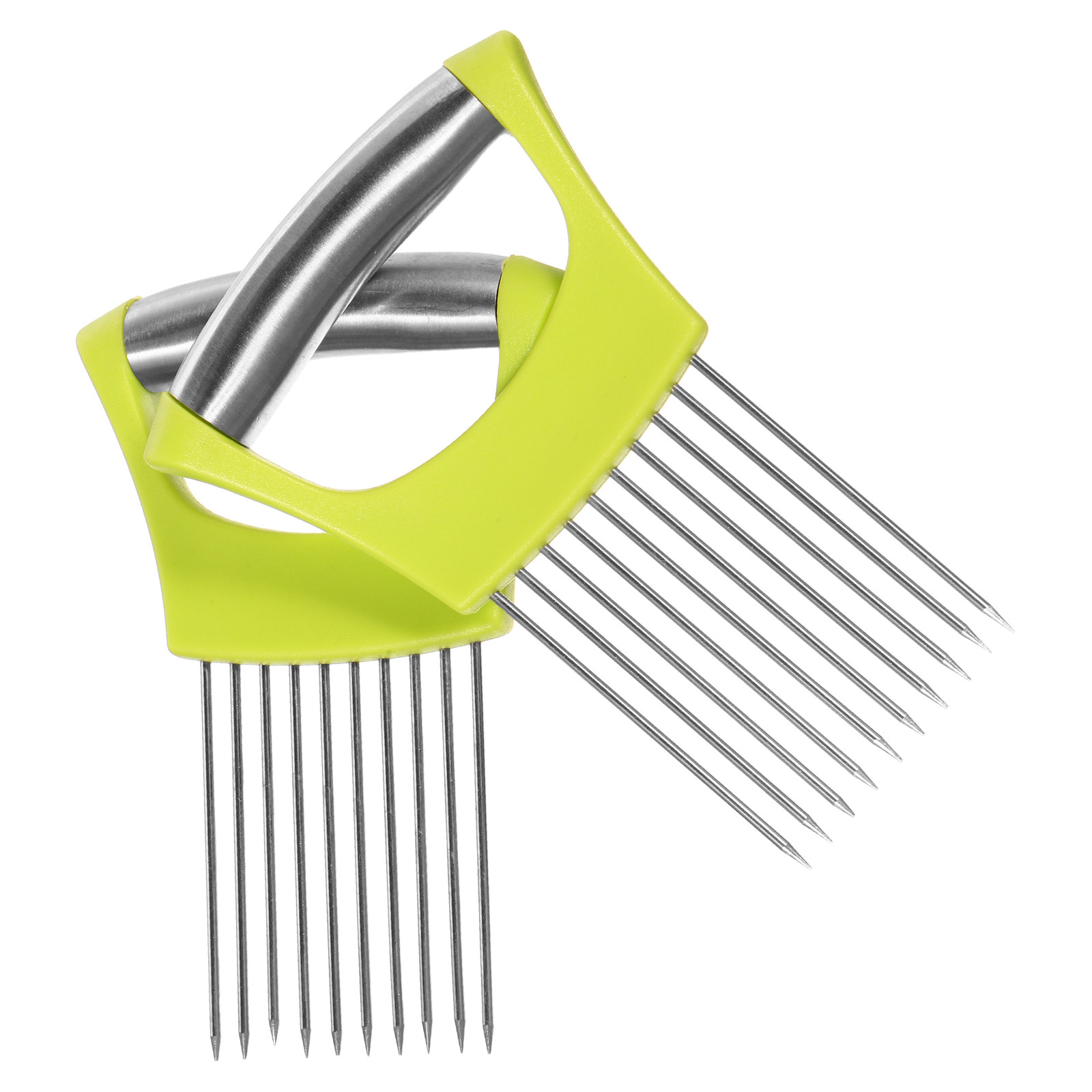 Onion Holder Slicer - 2 Pezzi Supporto per Affettare Cipolle