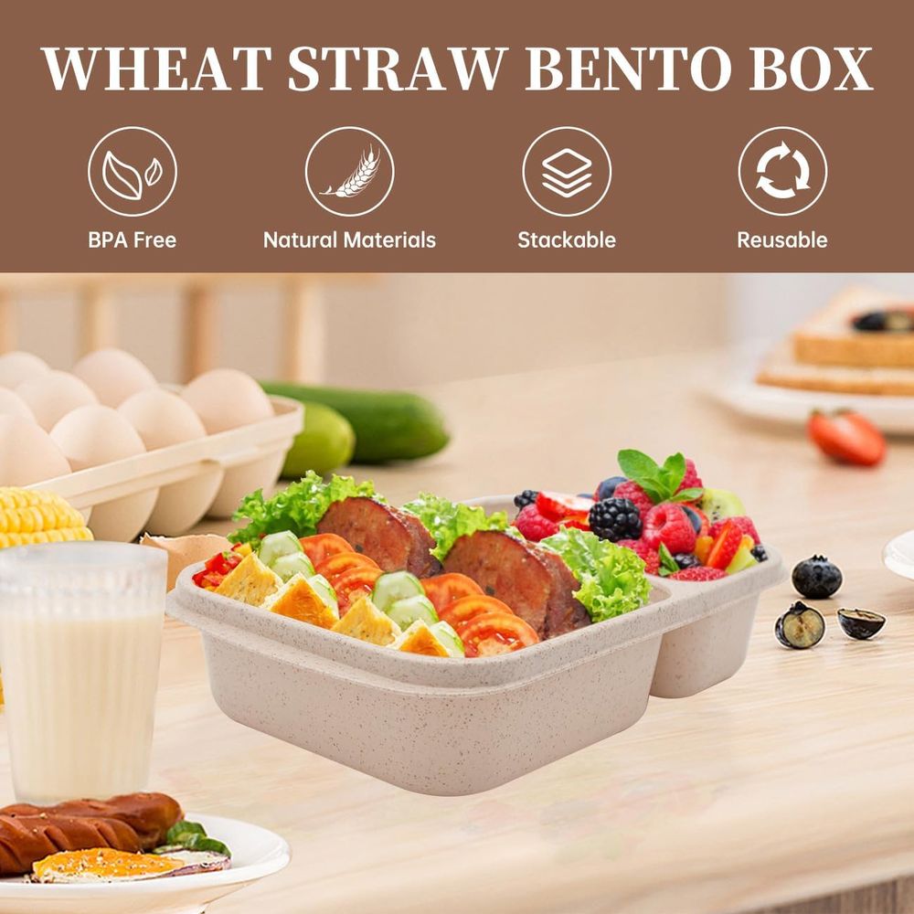 Set di 4 Contenitori Bento, 2  - Meal Prep Microwave recensione e prezzo