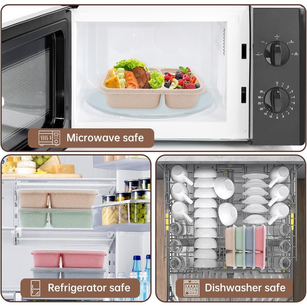 Set di 4 Contenitori Bento, 2  - Meal Prep Microwave recensione e prezzo