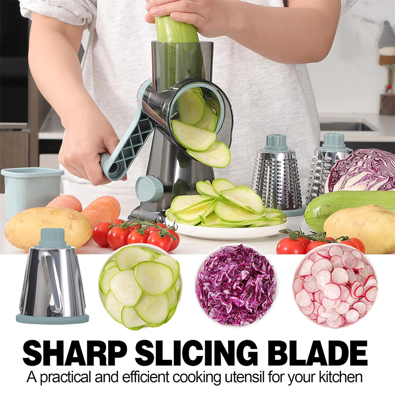 LMETJMA Grattugia Rotante 3 in - Onion Holder Slicer recensione e prezzo