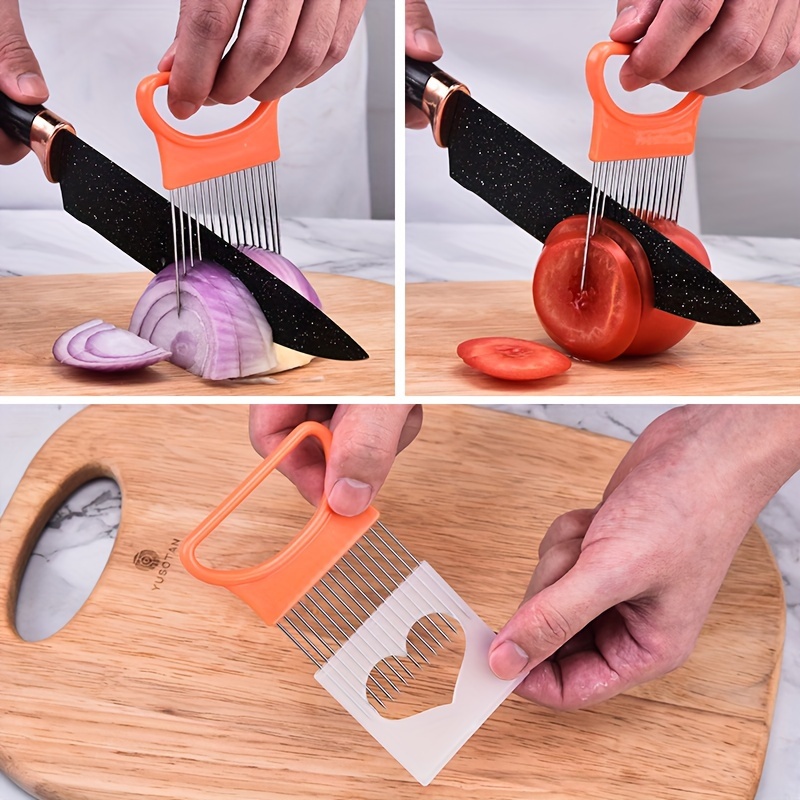 1/4PC Acciaio inossidabile Ago - Onion Holder Slicer recensione e prezzo